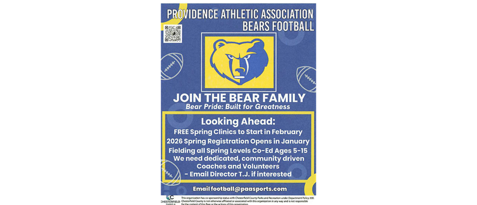 2026 PAA Spring Football Registration Now Open!